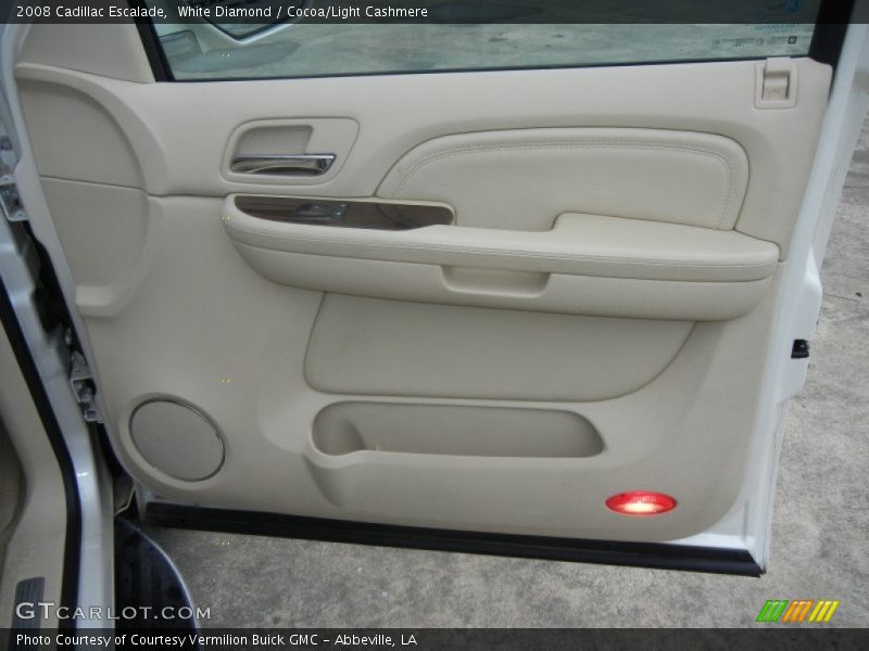 White Diamond / Cocoa/Light Cashmere 2008 Cadillac Escalade
