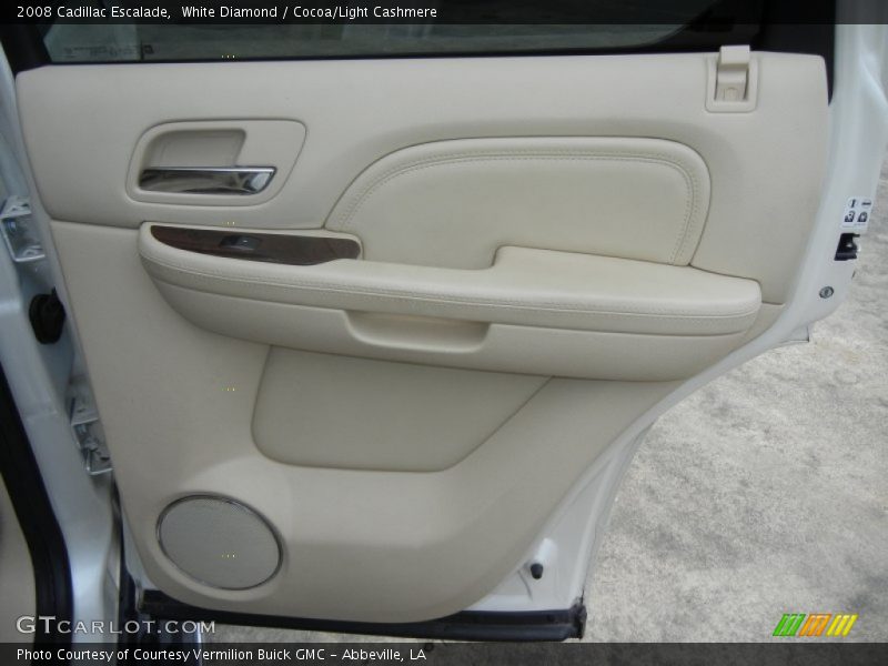 White Diamond / Cocoa/Light Cashmere 2008 Cadillac Escalade