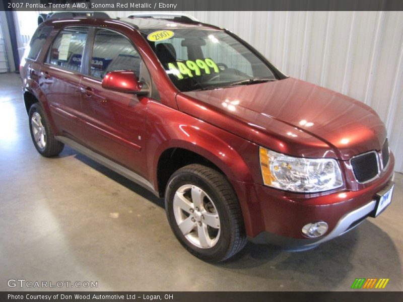 Sonoma Red Metallic / Ebony 2007 Pontiac Torrent AWD