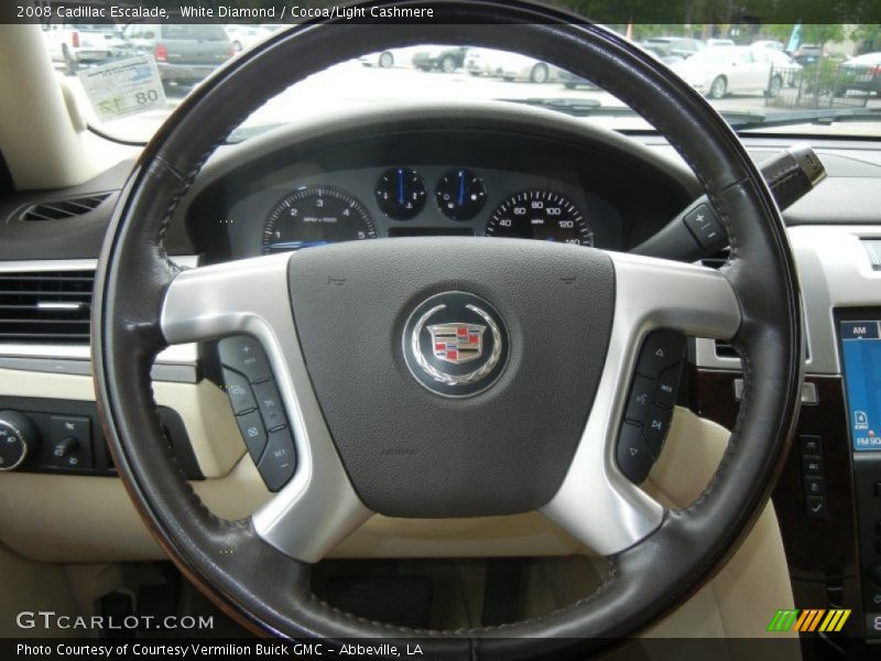 White Diamond / Cocoa/Light Cashmere 2008 Cadillac Escalade
