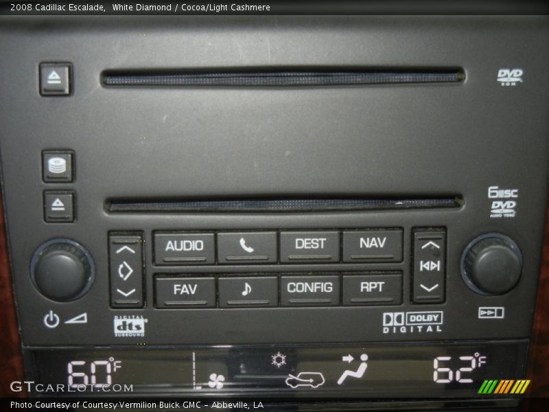 White Diamond / Cocoa/Light Cashmere 2008 Cadillac Escalade