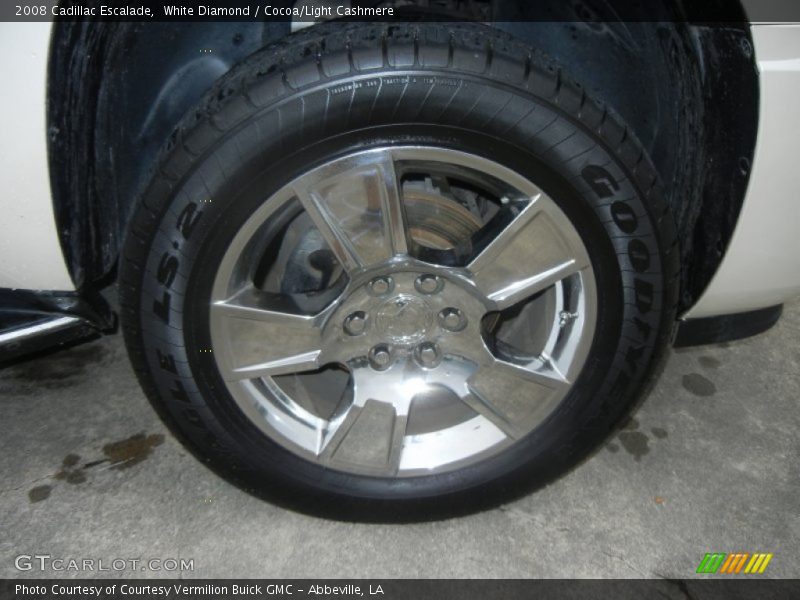 White Diamond / Cocoa/Light Cashmere 2008 Cadillac Escalade