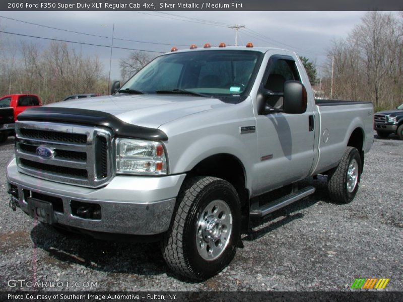 Silver Metallic / Medium Flint 2006 Ford F350 Super Duty XLT Regular Cab 4x4