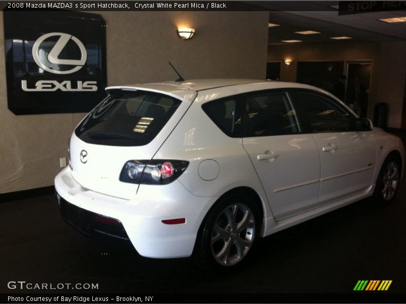 Crystal White Pearl Mica / Black 2008 Mazda MAZDA3 s Sport Hatchback