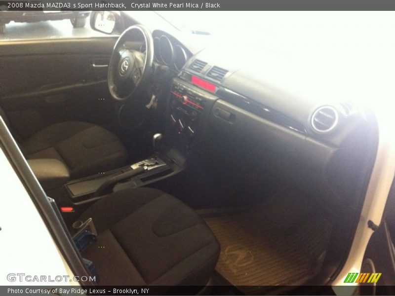 Crystal White Pearl Mica / Black 2008 Mazda MAZDA3 s Sport Hatchback
