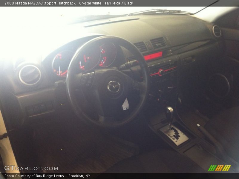 Crystal White Pearl Mica / Black 2008 Mazda MAZDA3 s Sport Hatchback