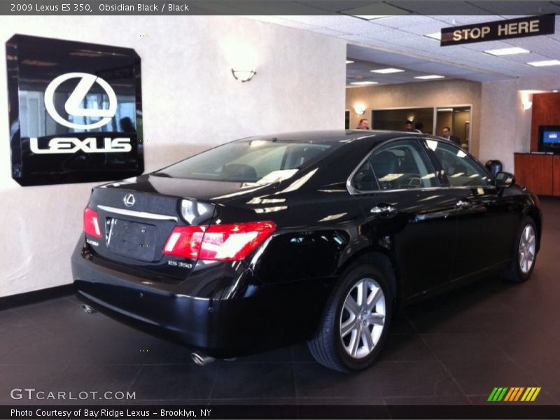Obsidian Black / Black 2009 Lexus ES 350