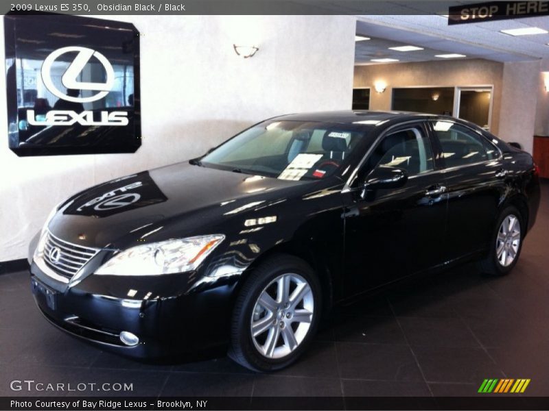 Obsidian Black / Black 2009 Lexus ES 350