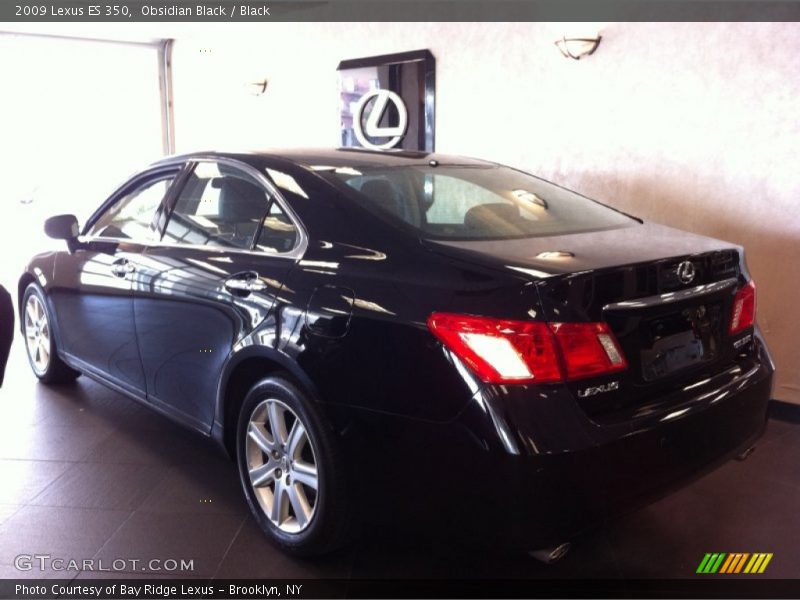 Obsidian Black / Black 2009 Lexus ES 350