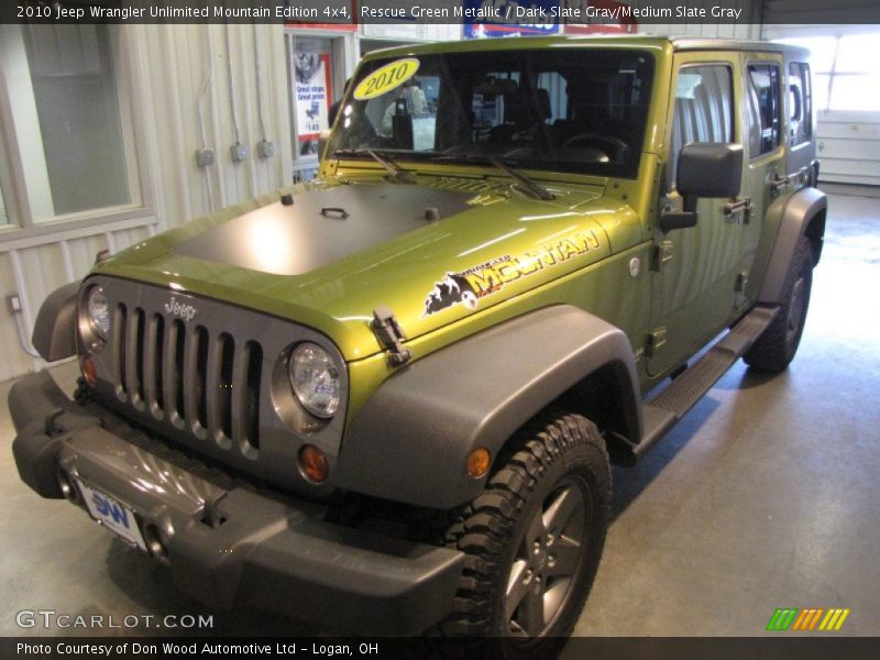 Rescue Green Metallic / Dark Slate Gray/Medium Slate Gray 2010 Jeep Wrangler Unlimited Mountain Edition 4x4