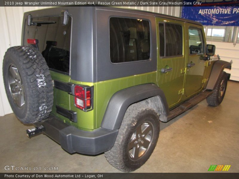 Rescue Green Metallic / Dark Slate Gray/Medium Slate Gray 2010 Jeep Wrangler Unlimited Mountain Edition 4x4