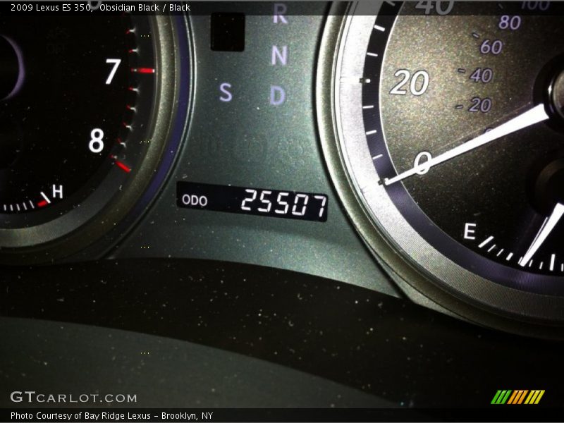 Obsidian Black / Black 2009 Lexus ES 350