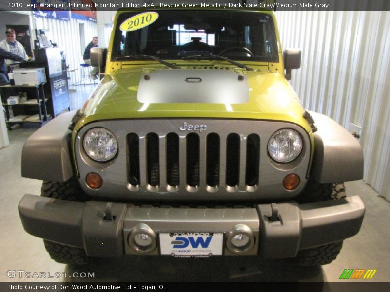 Rescue Green Metallic / Dark Slate Gray/Medium Slate Gray 2010 Jeep Wrangler Unlimited Mountain Edition 4x4