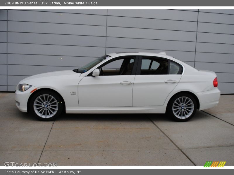Alpine White / Beige 2009 BMW 3 Series 335xi Sedan