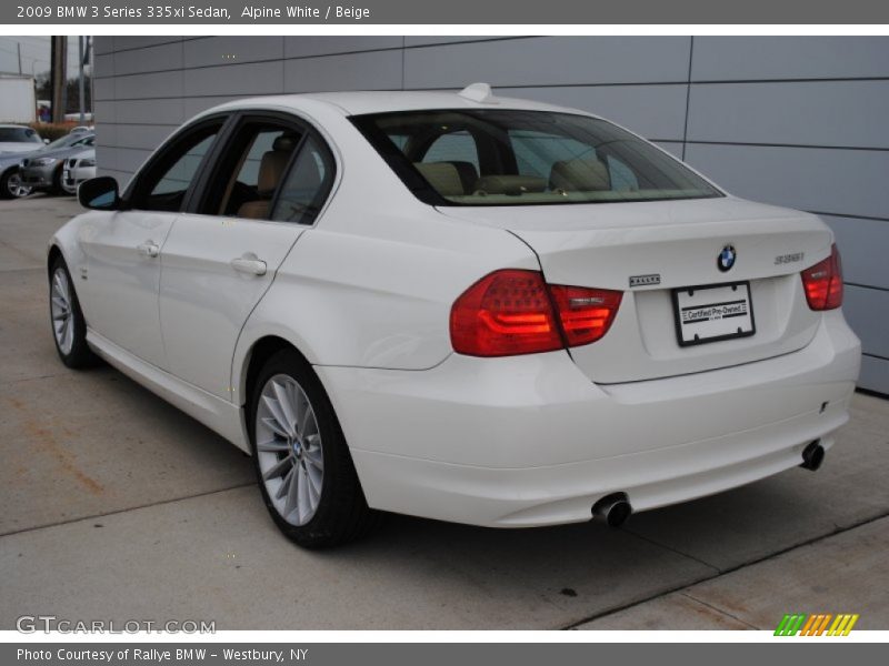 Alpine White / Beige 2009 BMW 3 Series 335xi Sedan