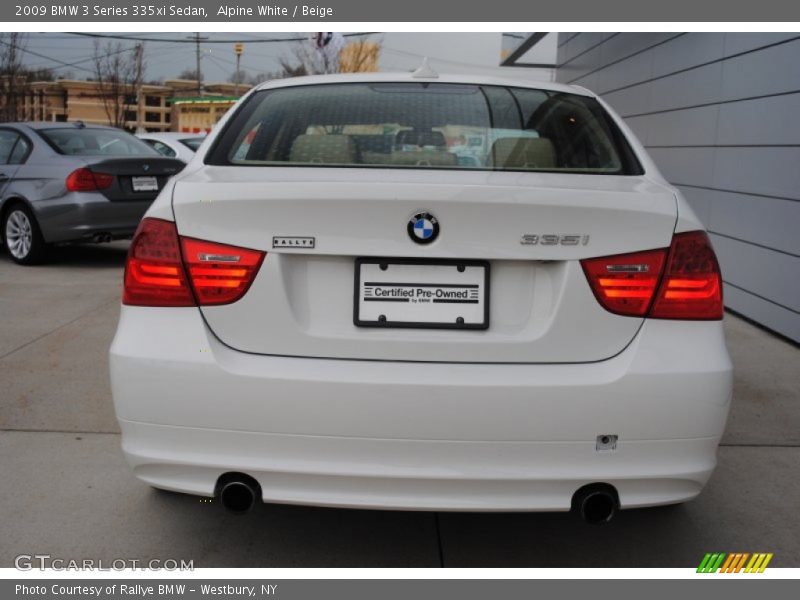 Alpine White / Beige 2009 BMW 3 Series 335xi Sedan