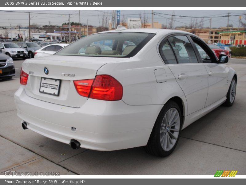 Alpine White / Beige 2009 BMW 3 Series 335xi Sedan