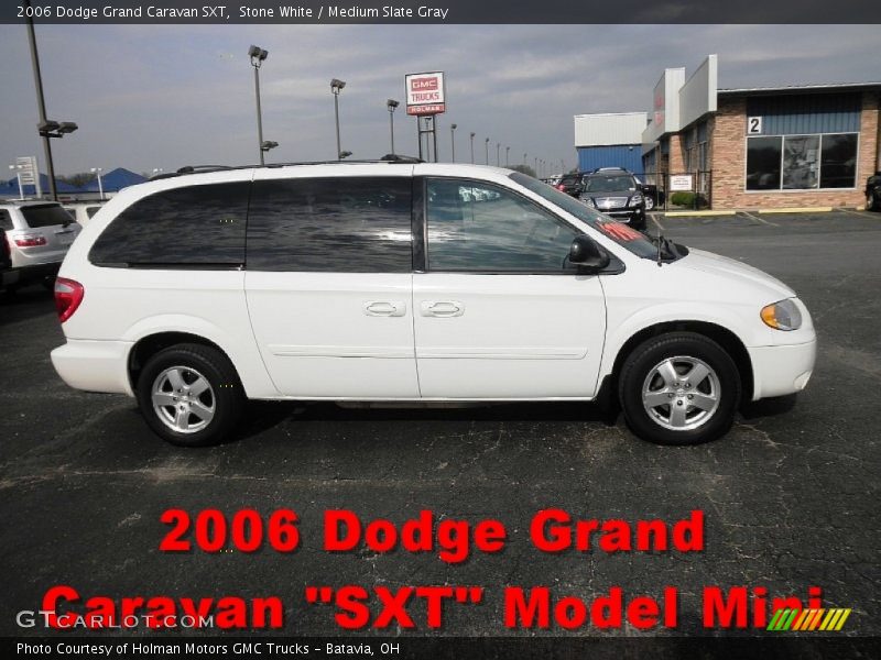 Stone White / Medium Slate Gray 2006 Dodge Grand Caravan SXT