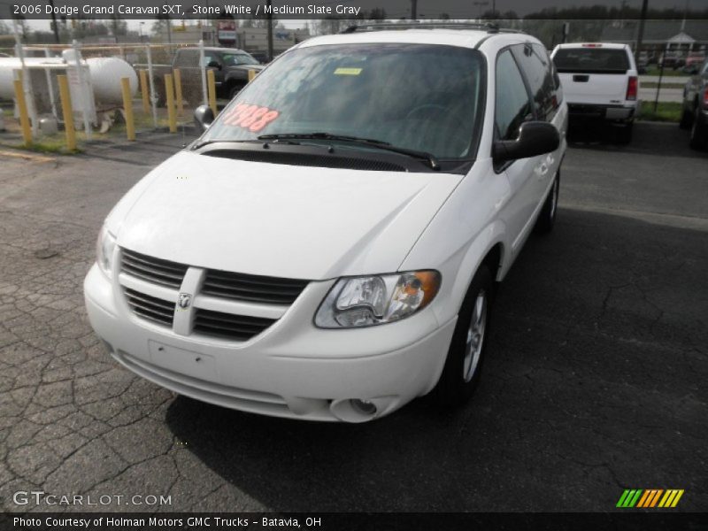 Stone White / Medium Slate Gray 2006 Dodge Grand Caravan SXT