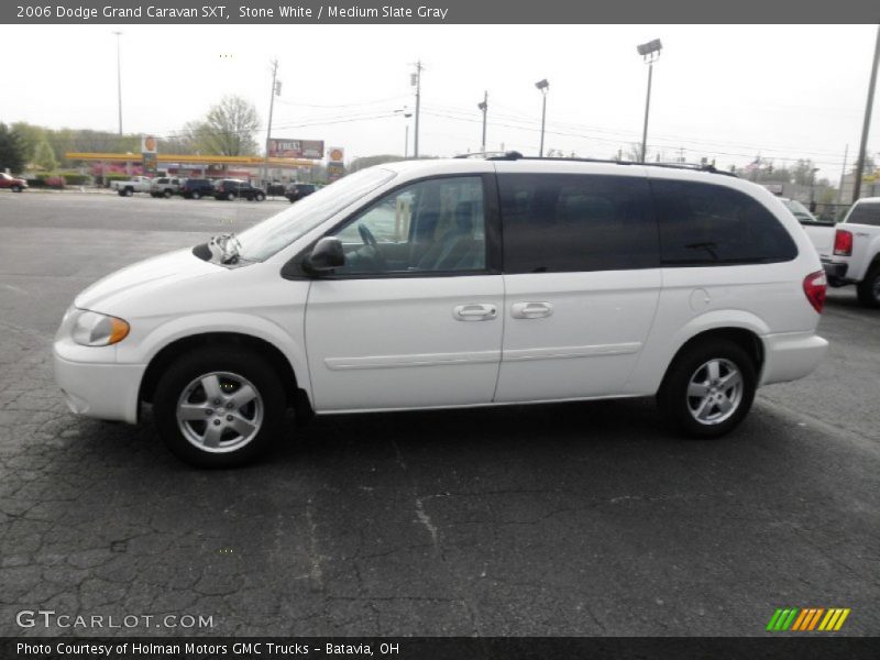 Stone White / Medium Slate Gray 2006 Dodge Grand Caravan SXT