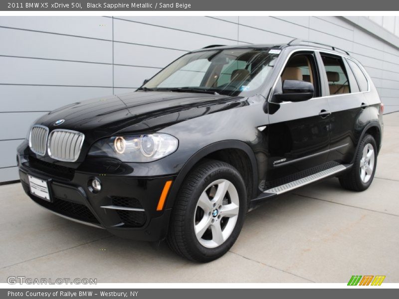 Black Sapphire Metallic / Sand Beige 2011 BMW X5 xDrive 50i