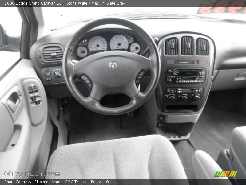 Stone White / Medium Slate Gray 2006 Dodge Grand Caravan SXT