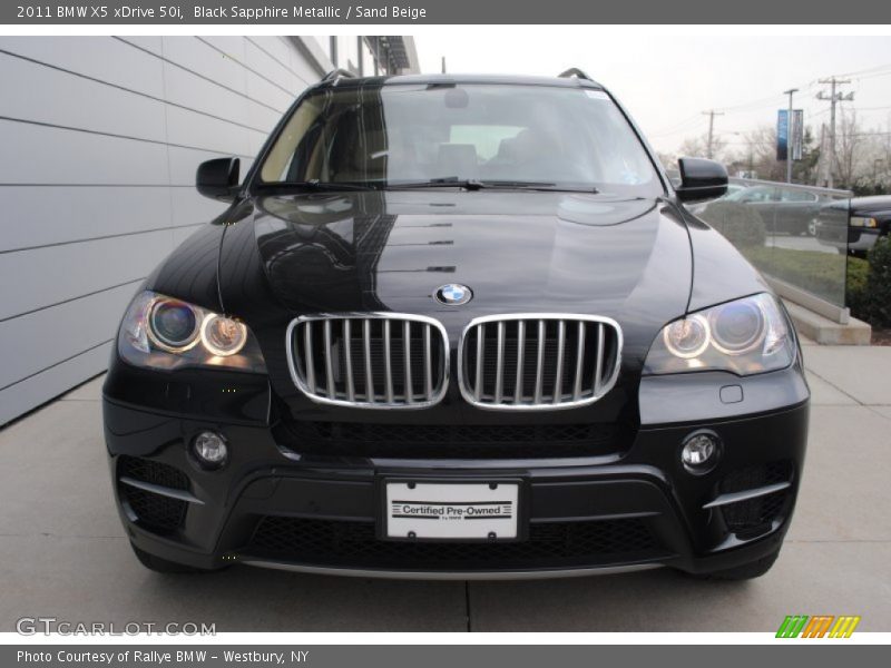 Black Sapphire Metallic / Sand Beige 2011 BMW X5 xDrive 50i