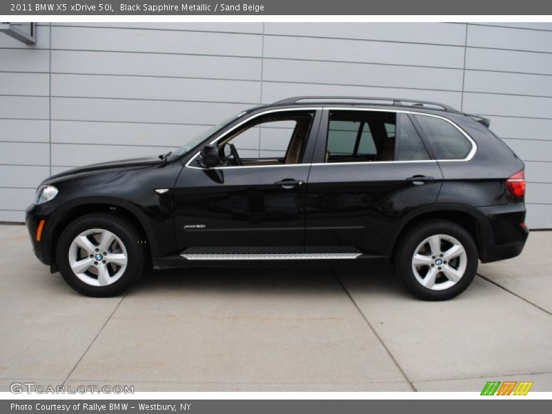 Black Sapphire Metallic / Sand Beige 2011 BMW X5 xDrive 50i