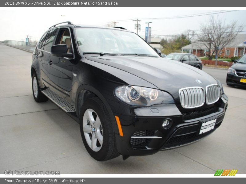 Black Sapphire Metallic / Sand Beige 2011 BMW X5 xDrive 50i