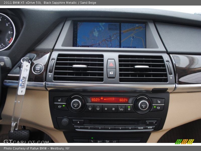 Black Sapphire Metallic / Sand Beige 2011 BMW X5 xDrive 50i