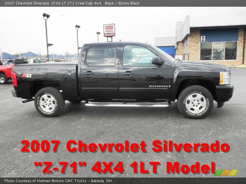 Black / Ebony Black 2007 Chevrolet Silverado 1500 LT Z71 Crew Cab 4x4