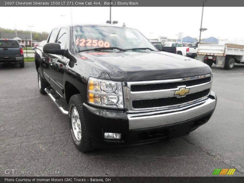 Black / Ebony Black 2007 Chevrolet Silverado 1500 LT Z71 Crew Cab 4x4