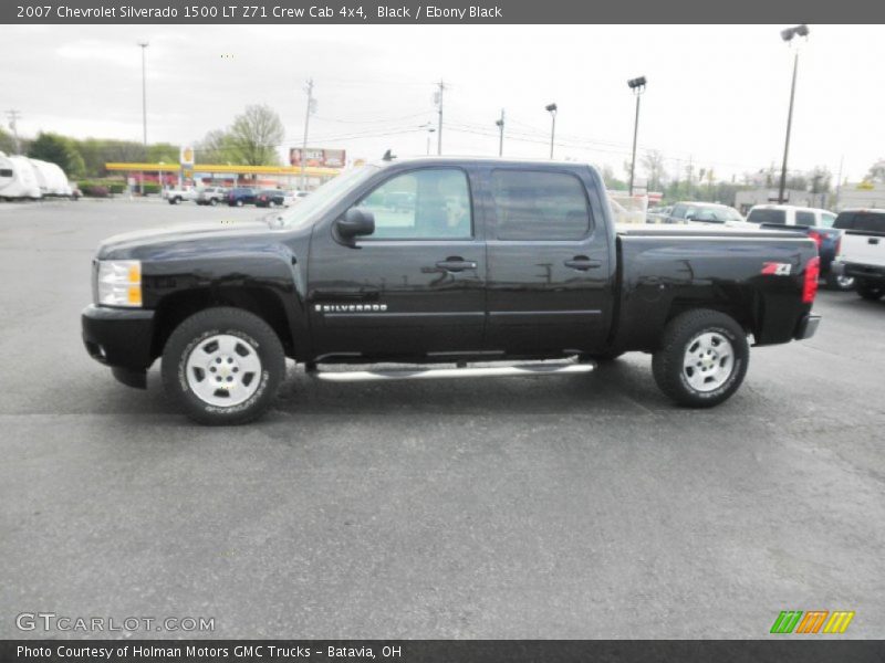 Black / Ebony Black 2007 Chevrolet Silverado 1500 LT Z71 Crew Cab 4x4