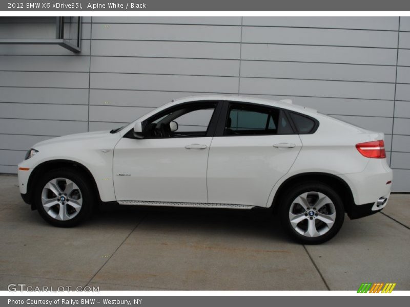 Alpine White / Black 2012 BMW X6 xDrive35i