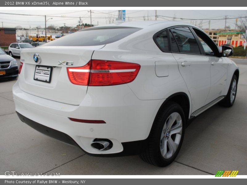 Alpine White / Black 2012 BMW X6 xDrive35i