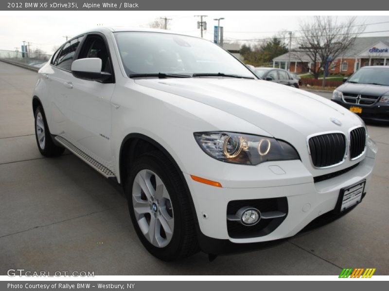 Alpine White / Black 2012 BMW X6 xDrive35i