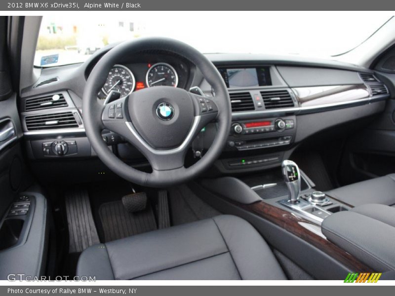 Alpine White / Black 2012 BMW X6 xDrive35i