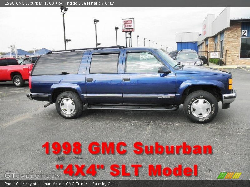 Indigo Blue Metallic / Gray 1998 GMC Suburban 1500 4x4