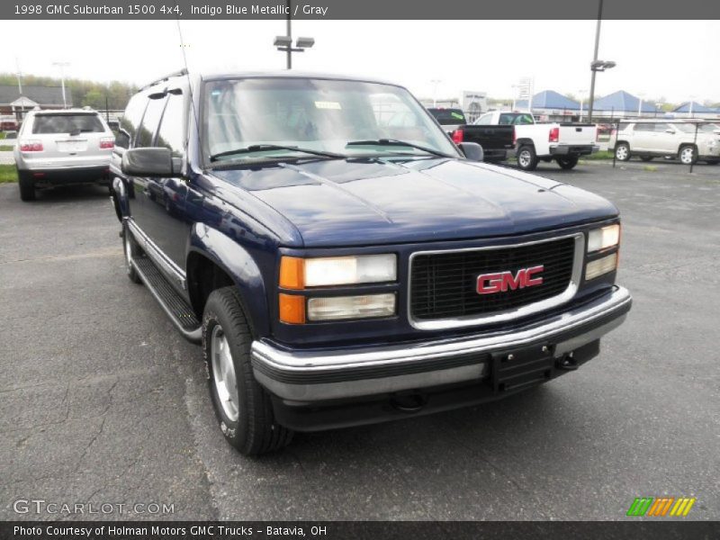 Indigo Blue Metallic / Gray 1998 GMC Suburban 1500 4x4