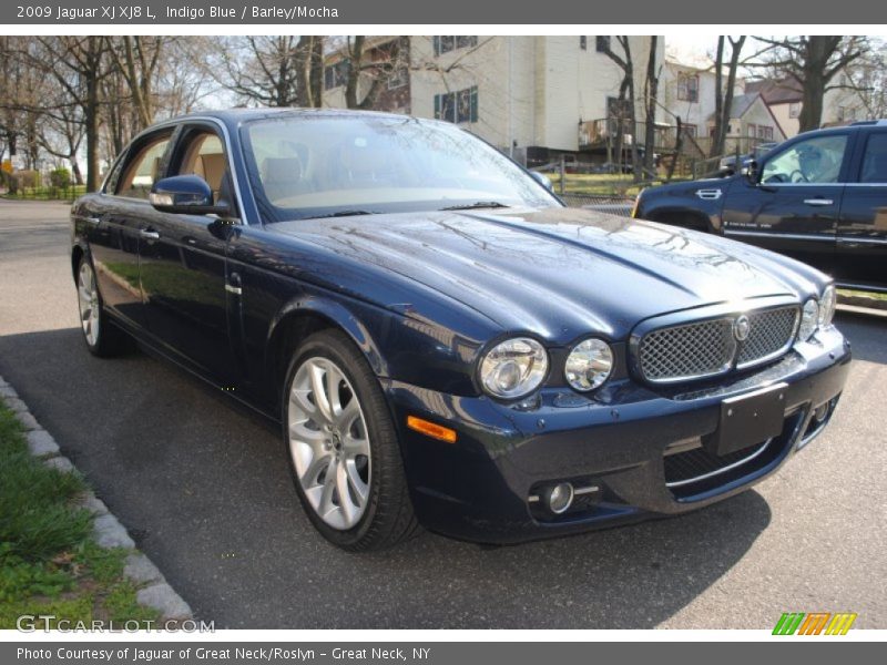 Indigo Blue / Barley/Mocha 2009 Jaguar XJ XJ8 L