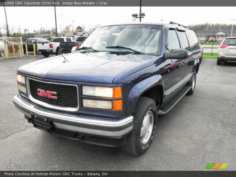 Indigo Blue Metallic / Gray 1998 GMC Suburban 1500 4x4