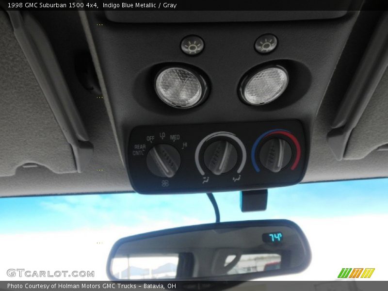 Indigo Blue Metallic / Gray 1998 GMC Suburban 1500 4x4