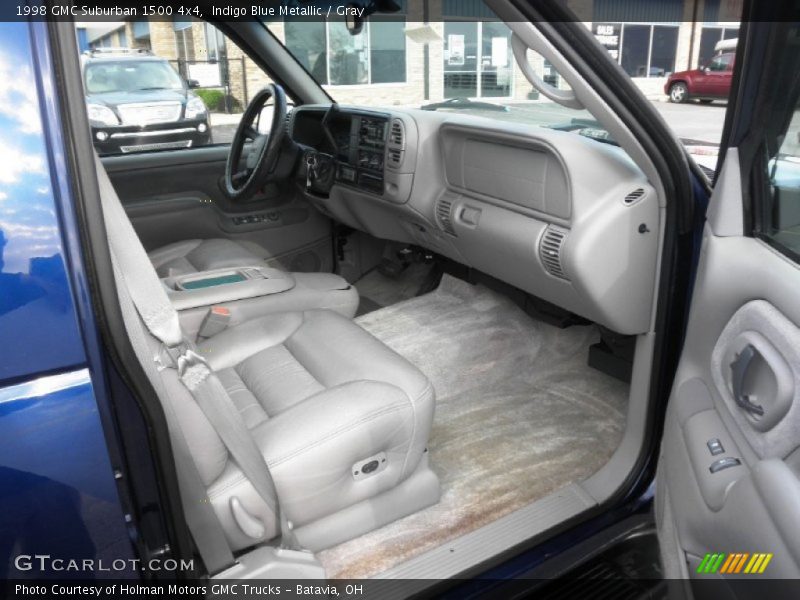 Indigo Blue Metallic / Gray 1998 GMC Suburban 1500 4x4