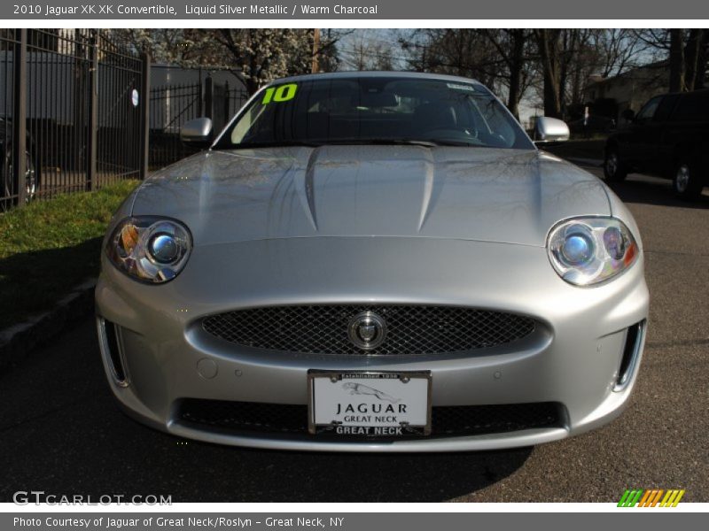 Liquid Silver Metallic / Warm Charcoal 2010 Jaguar XK XK Convertible