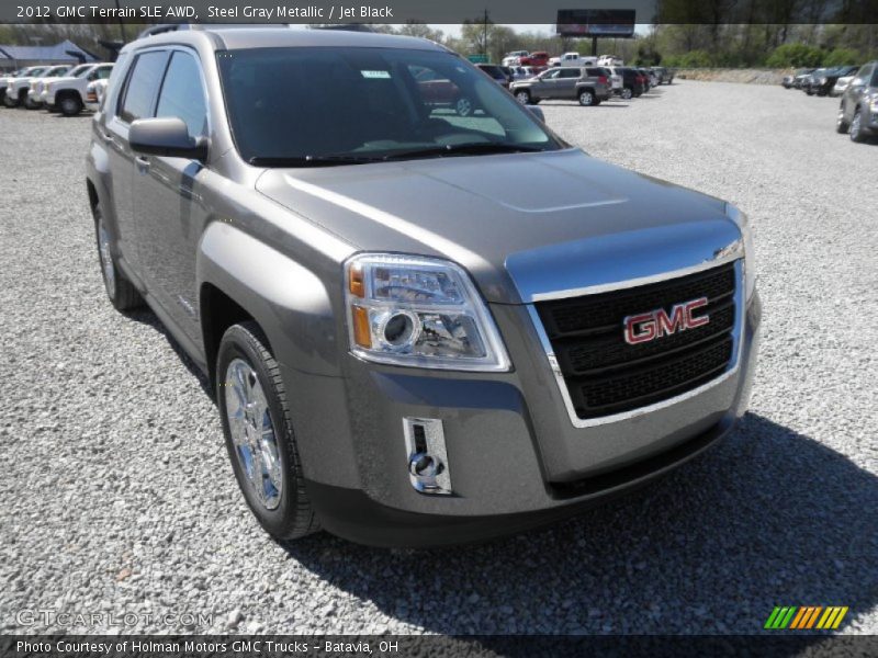 Steel Gray Metallic / Jet Black 2012 GMC Terrain SLE AWD