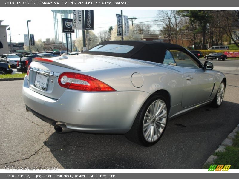 Liquid Silver Metallic / Warm Charcoal 2010 Jaguar XK XK Convertible