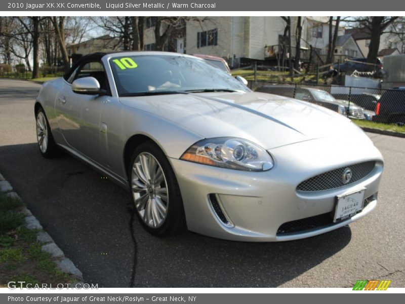 Liquid Silver Metallic / Warm Charcoal 2010 Jaguar XK XK Convertible