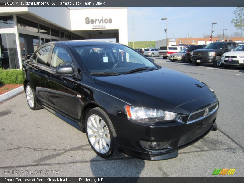 Tarmac Black Pearl / Black 2010 Mitsubishi Lancer GTS