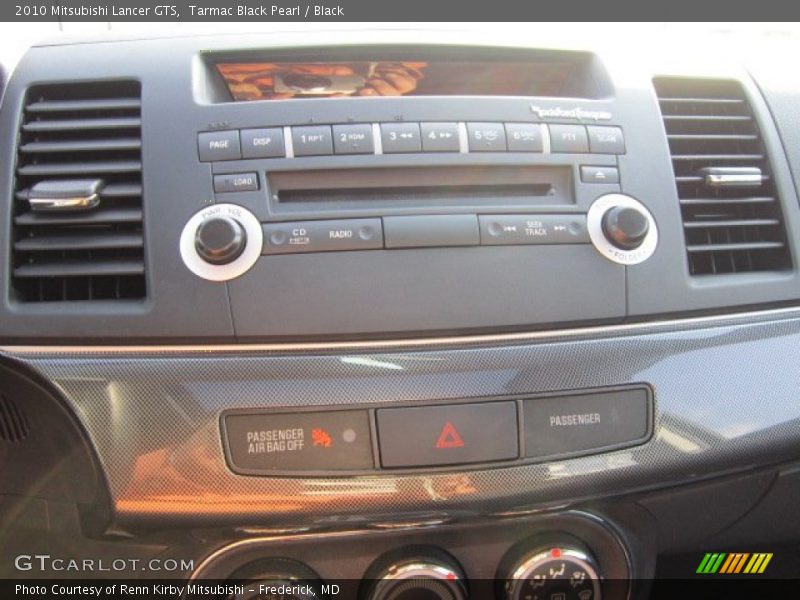 Tarmac Black Pearl / Black 2010 Mitsubishi Lancer GTS