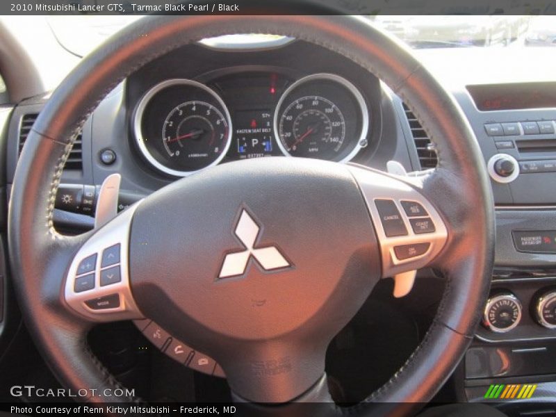 Tarmac Black Pearl / Black 2010 Mitsubishi Lancer GTS
